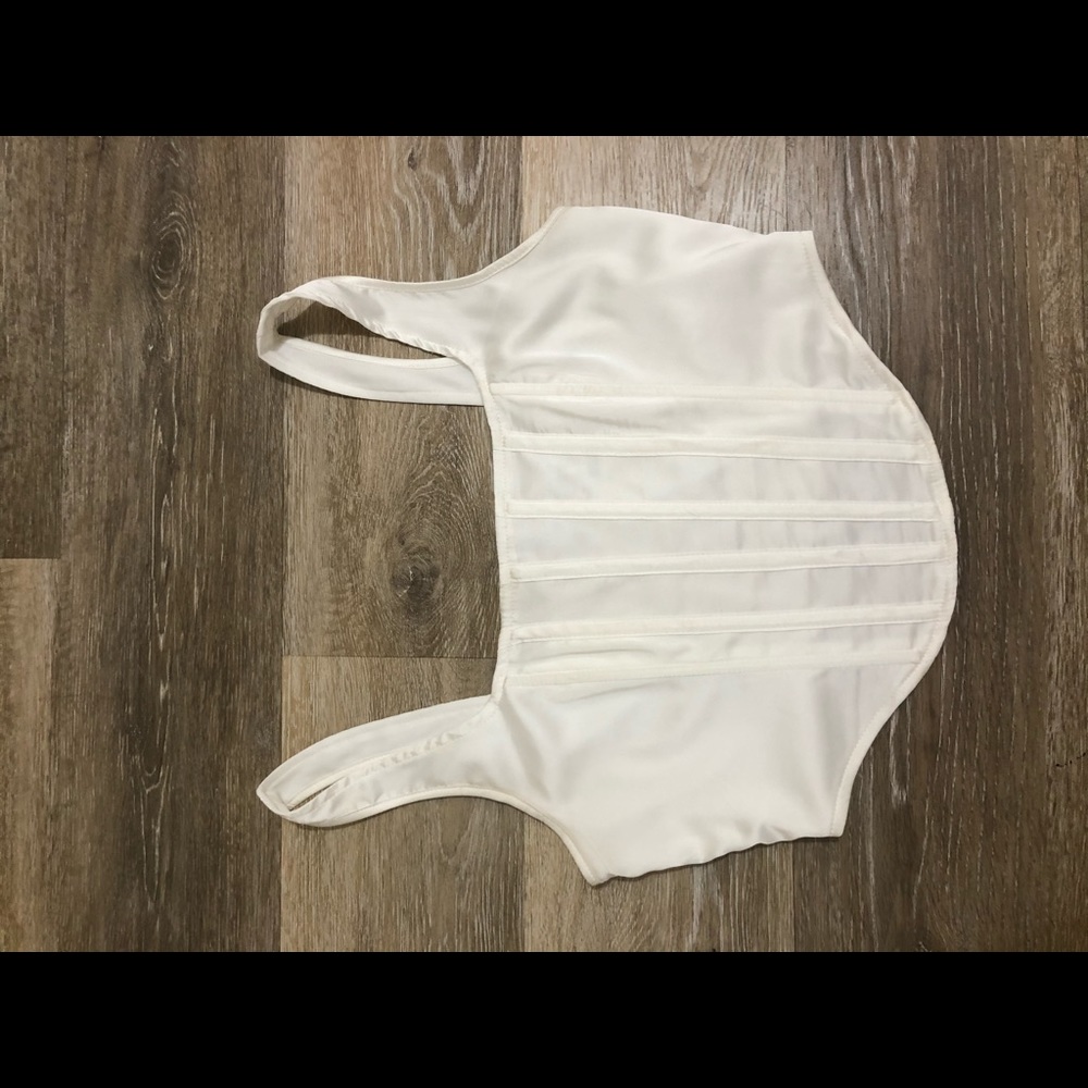 White corset top